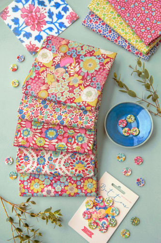 Tilda Patchwork Stoff Baumwolle - Wallflower - Bianca Red